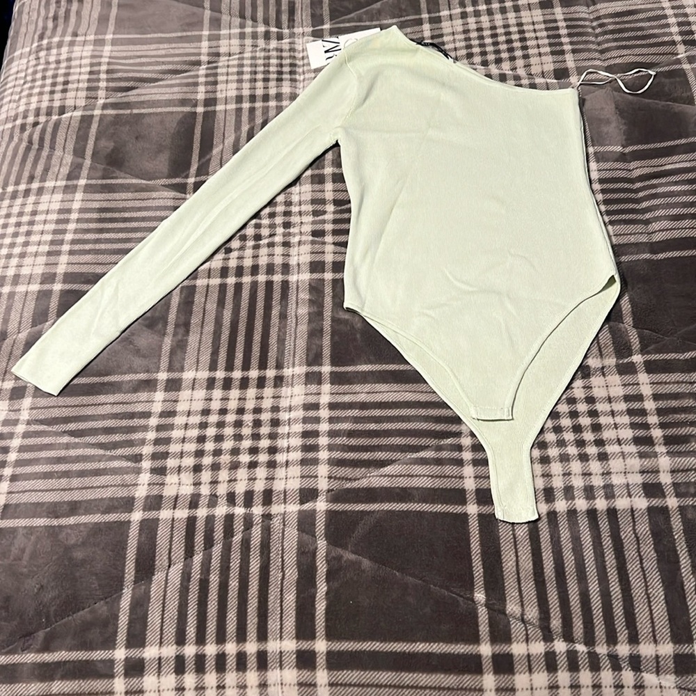 NWT Zara asymmetrical bodysuit